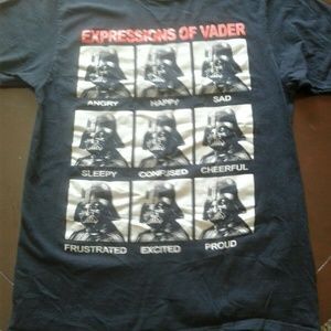 Star Wars Expressions of Darth Vador T-Shirt Med